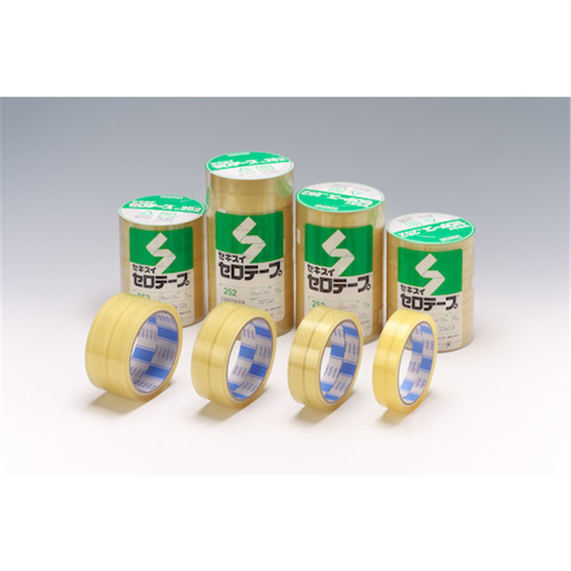 積水 セロテープ#252 18X50 1巻（ご注文単位10巻）【直送品】