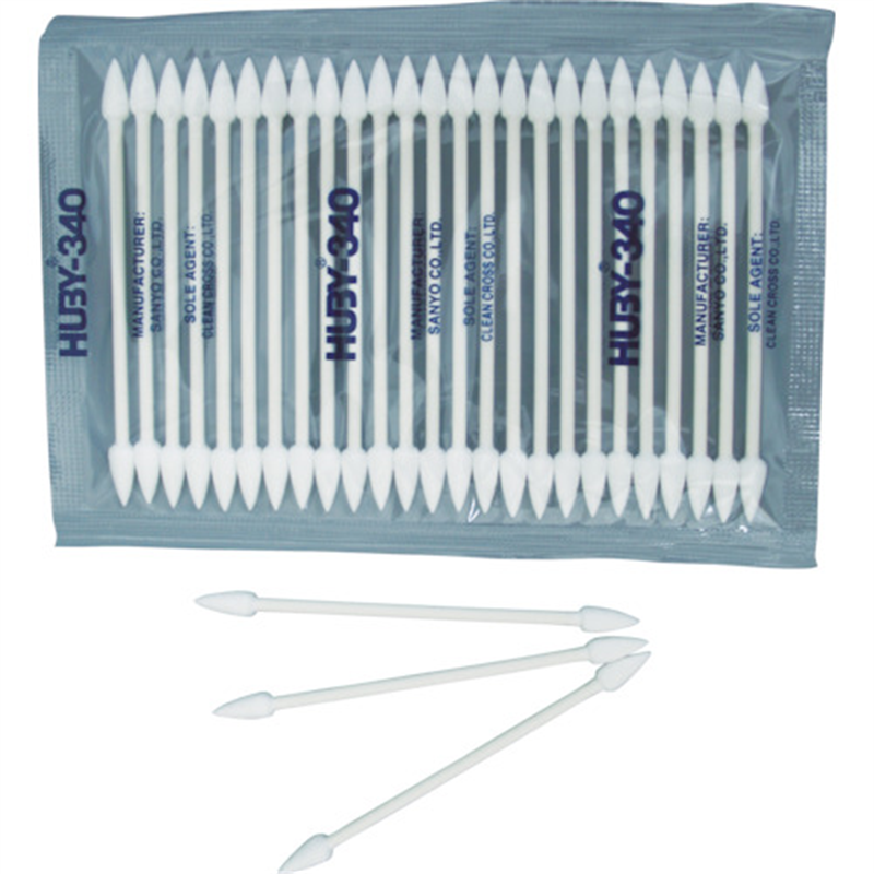 HUBY 3インチ 工業用綿棒(先端コーン型)CA-003 (25000本入) 1箱（ご注文単位1箱）【直送品】