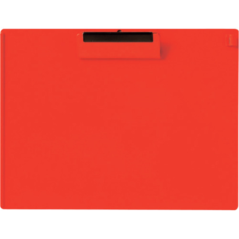 OP クリップボード A4S 赤 1枚（ご注文単位1枚）【直送品】