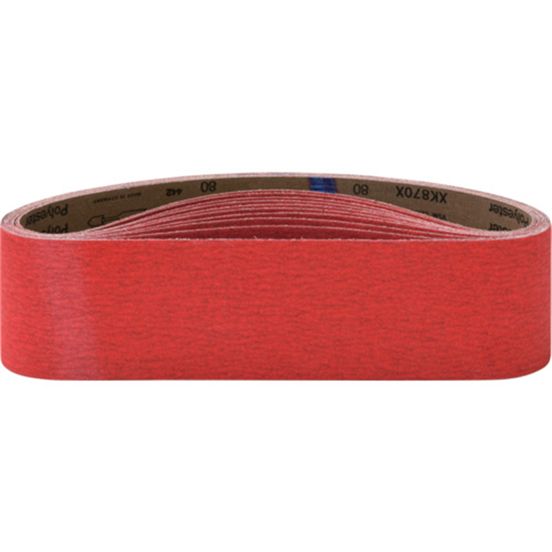 NRS 研磨ベルト セラックベルト 赤 100×915 #120 1本（ご注文単位10本）【直送品】