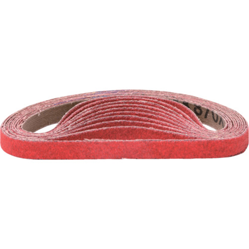 NRS 研磨ベルト セラックベルト 赤 10×330 #80 1本(ご注文単位20本)【直送品】