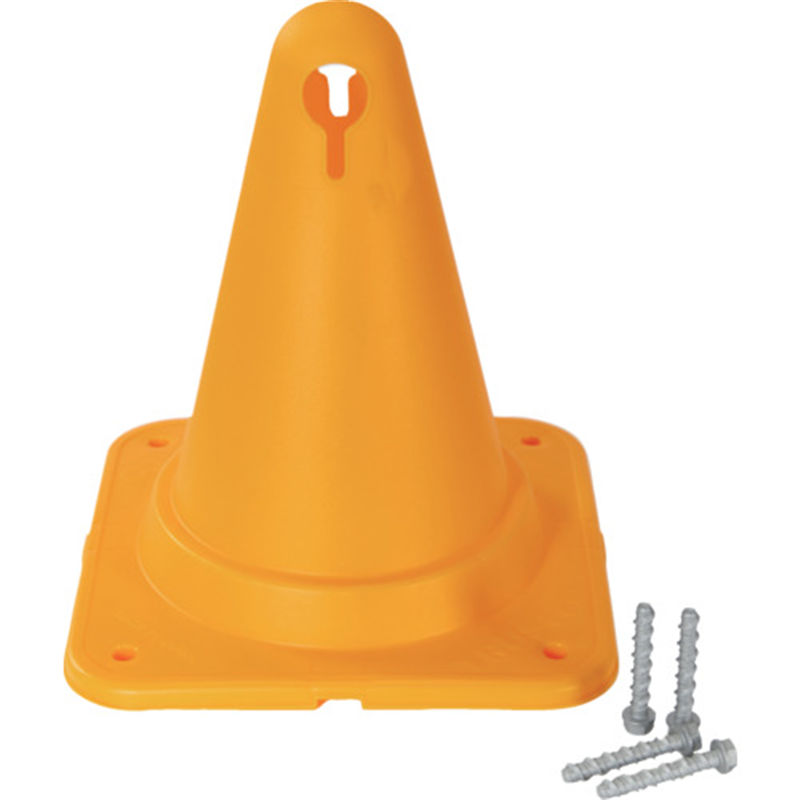 TRUSCO アンカー付きちびっコーン 270×300mm イエロー 1セット（ご注文単位1セット）【直送品】