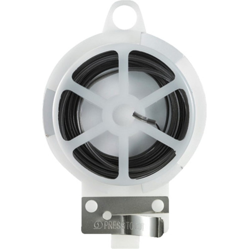 ELPA ビニールタイカッター付 全長10M ブラック 1個（ご注文単位1個）【直送品】