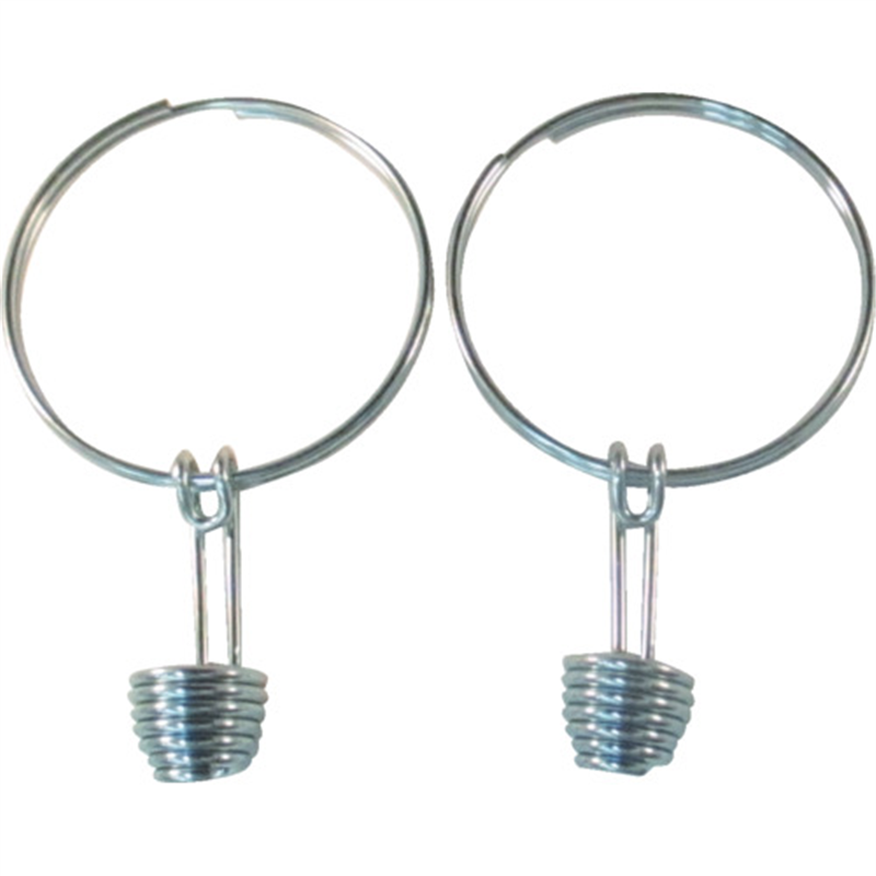 ユタカメイク カラーコーン用ロープ金具(リングフック､ケーブルタイ各2個) 1パック（ご注文単位1パック）【直送品】