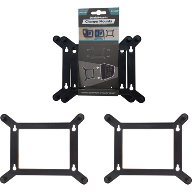 ステルスマウント マキタ充電器 18V/14.4V 急速充電器(DR18RC)用マウント 1セット（ご注文単位1セット）【直送品】