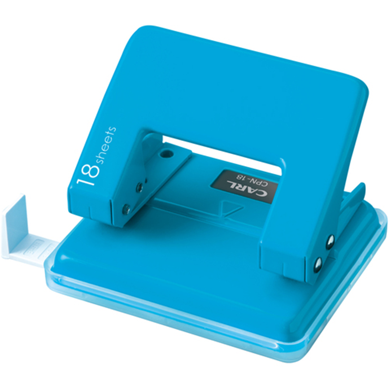 カール 2穴パンチ CPN-18-B ブルー 穿孔枚数18枚 1個（ご注文単位1個）【直送品】
