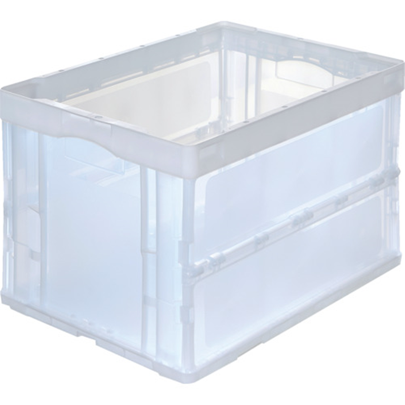 TRUSCO オリコン 折りたたみコンテナ50L 透明 1個（ご注文単位1個）【直送品】