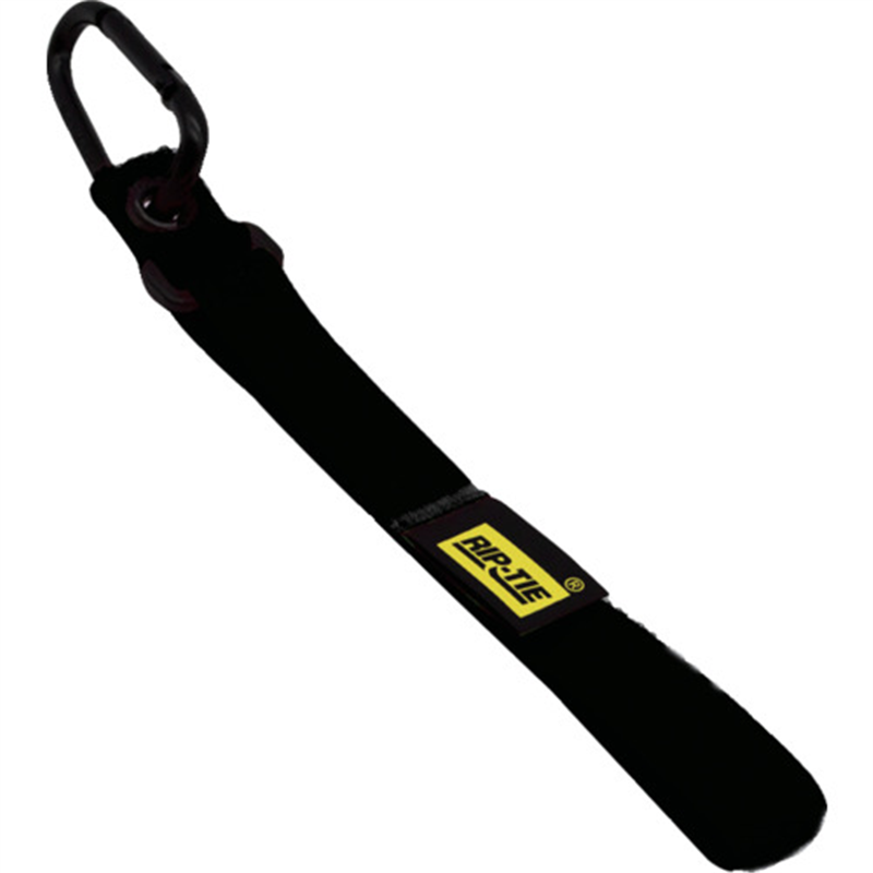 RIP-TIE キャリングテープホルダーハトメ付き 19mm×406mm 1本入 黒 1パック（ご注文単位1パック）【直送品】