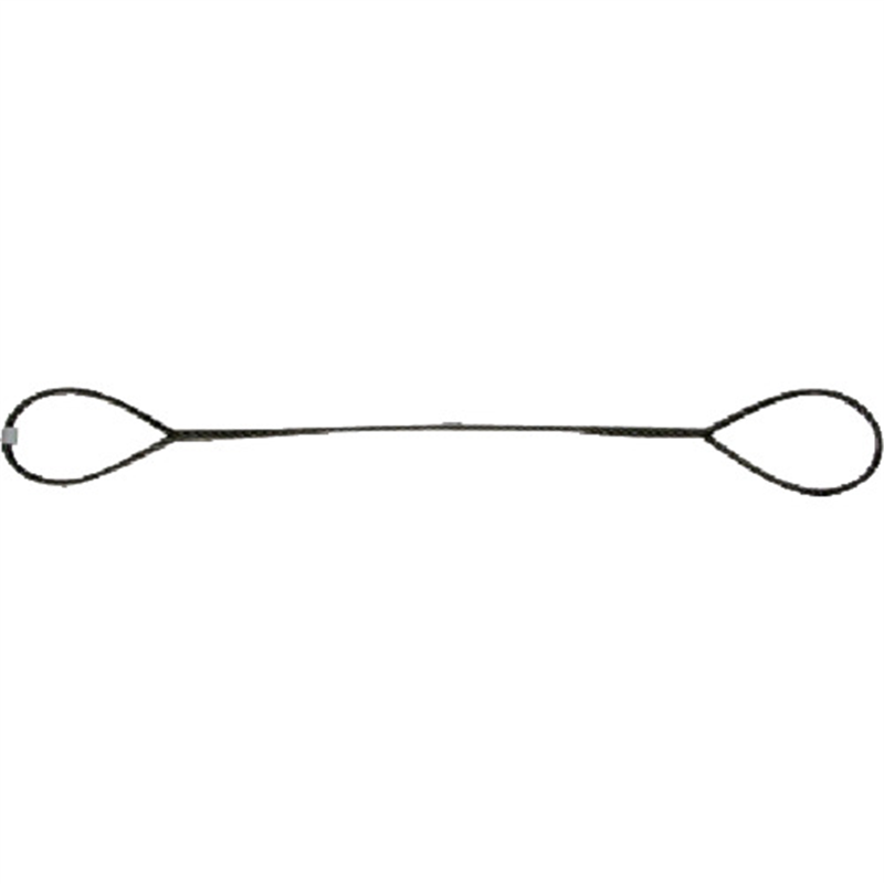 NIKKO 台付けワイヤー スリング径12mm 全長2.5m 1本（ご注文単位1本）【直送品】