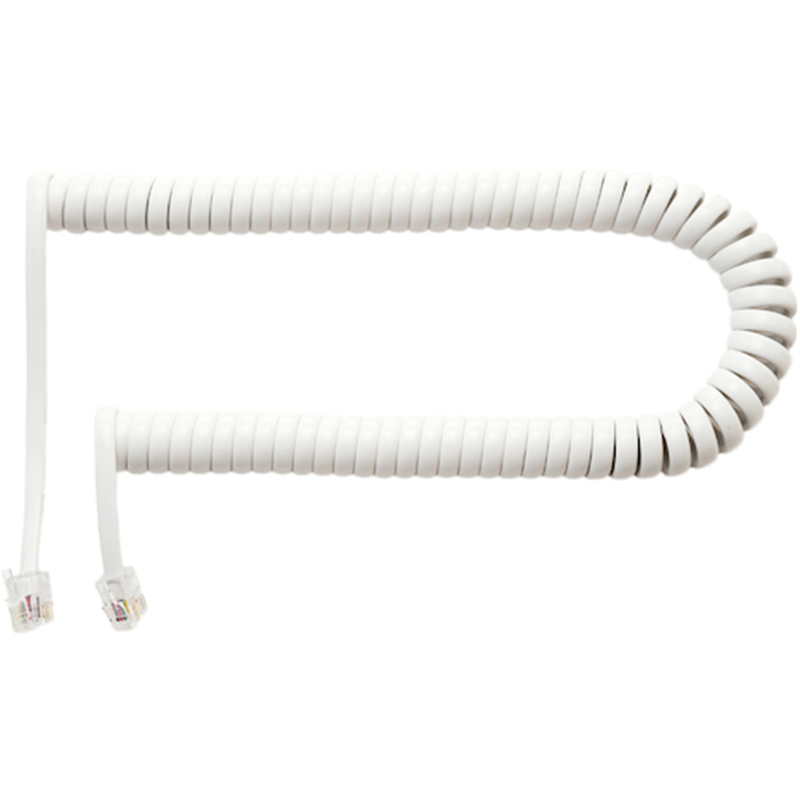 MCO 受話器用カールコード 0.3m クロス 1パック（ご注文単位1パック）【直送品】