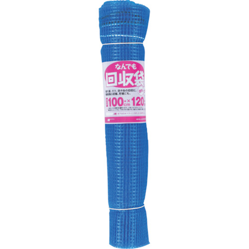 MATAI なんでも回収袋 6mm (100×120cm) ブルー 1巻（ご注文単位1巻）【直送品】