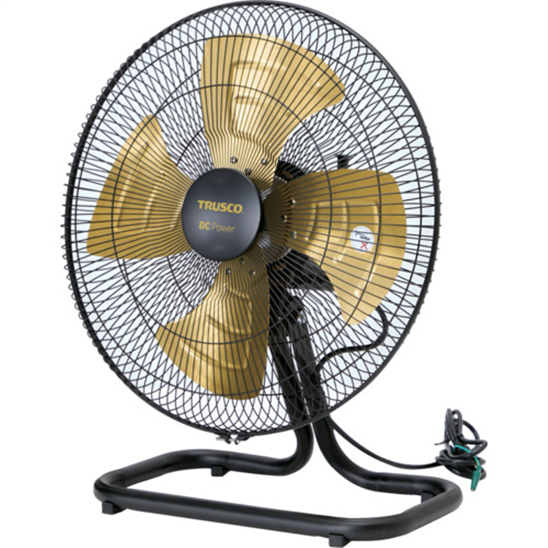 TRUSCO 全閉式工場扇 ジェネラルファンDC省エネ 据置きタイプ アルミハネ 1台（ご注文単位1台）【直送品】