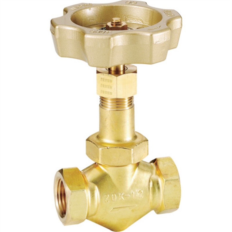 Fujikin 黄銅製ニードルバルブ3/4B 1個（ご注文単位1個）【直送品】