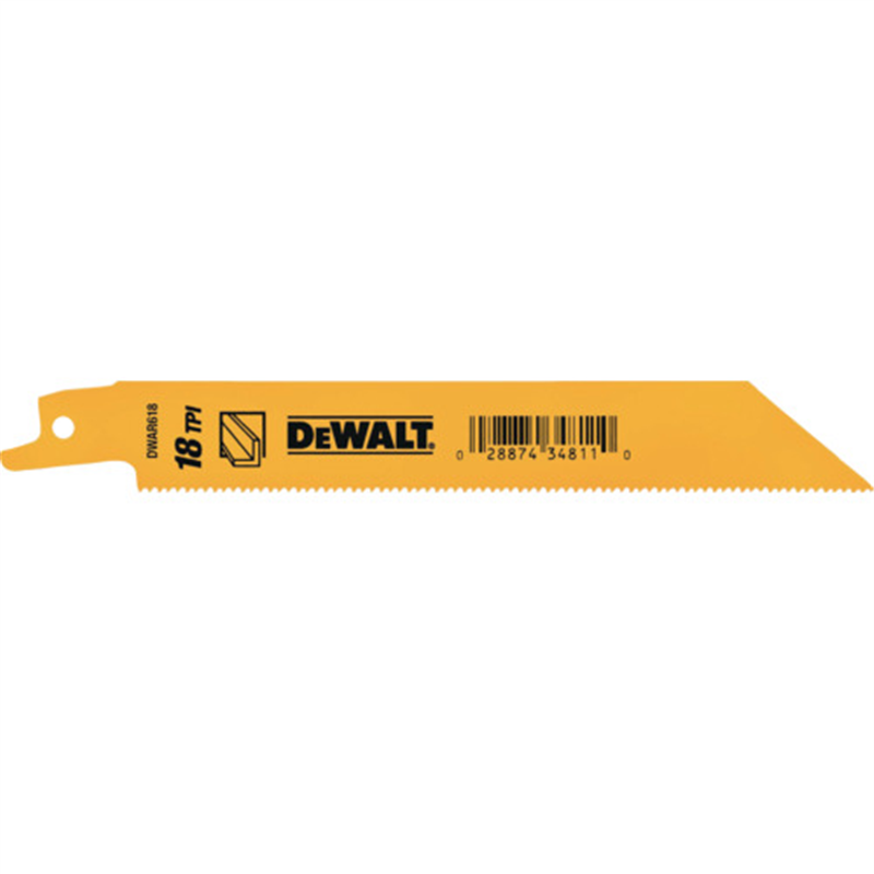 DEWALT レシプロソーブレード・セーバーソーブレード・レシプロソー替刃・セーバーソー替刃 セーバーソーブレード18山x150mm(5枚) 1パック（ご注文単位1パック）【直送品】