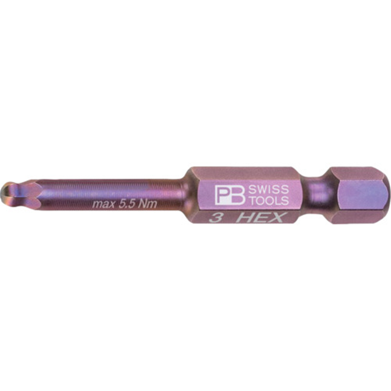 PBスイスツールズ 六角ネジ用精密ビットE6 1本（ご注文単位1本）【直送品】