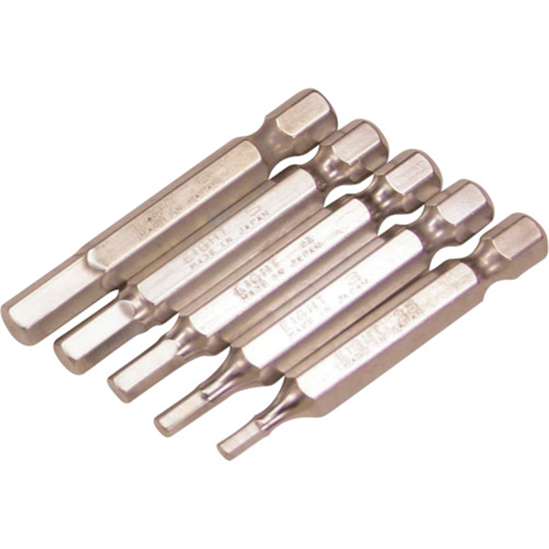 EIGHT 六角棒ビット 対辺6.35mm 溝9mm 4mmX50 単品 1本（ご注文単位1本）【直送品】