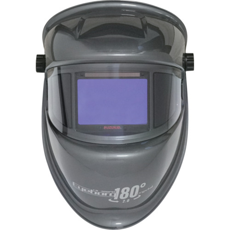 SUZUKID 自動遮光溶接面 アイボーグ180°クリスタル 1個（ご注文単位1個）【直送品】