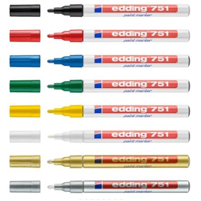 edding 751ペイントマーカー(細字)黒 1本（ご注文単位1本）【直送品】