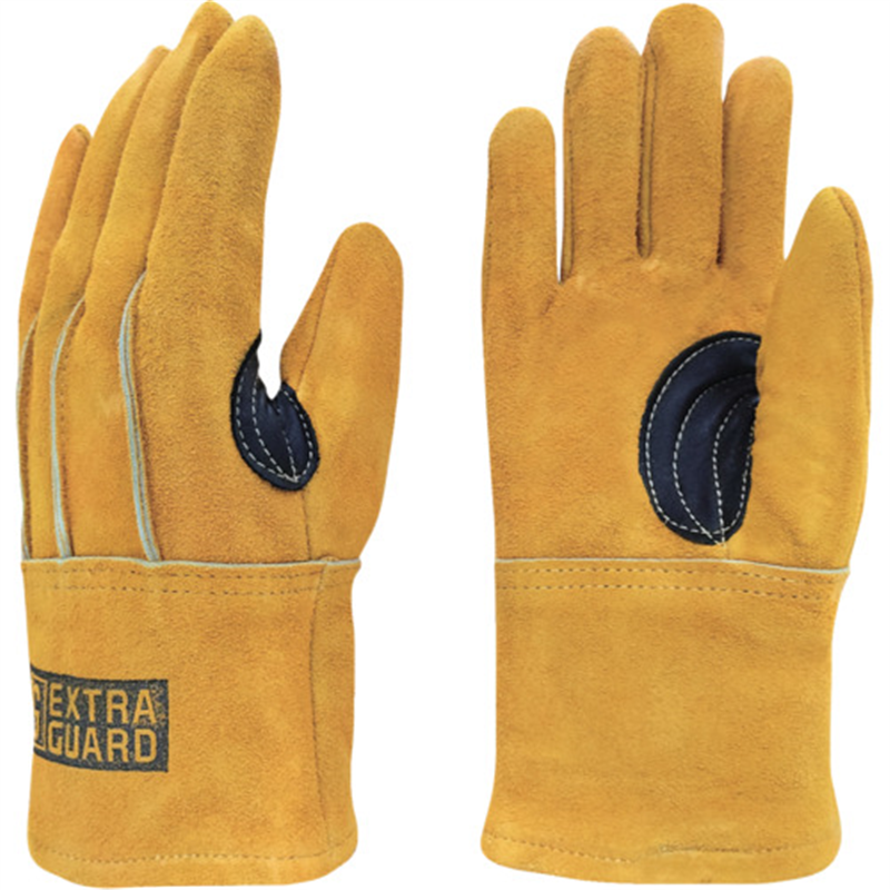 トワロン 牛床革手袋 EXTRAGUARD EG-012 TAKIBI 5本指 S 1双（ご注文単位1双）【直送品】