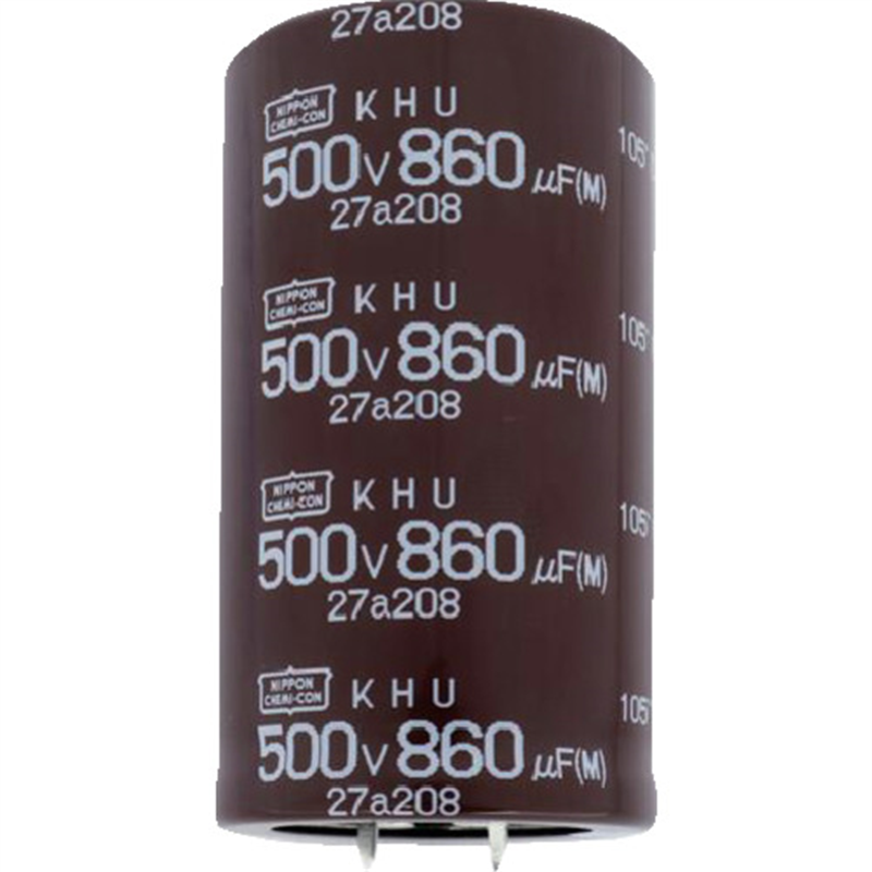 ケミコン 大型アルミ電解コンデンサ KHUシリーズ 450V 1230μF 1個(ご注文単位1個)【直送品】