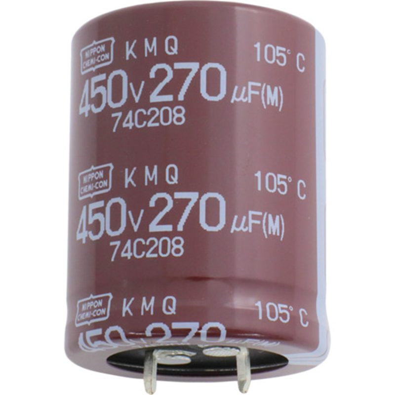 ケミコン 大型アルミ電解コンデンサ KMQシリーズ 450V 220μF 1個(ご注文単位1個)【直送品】