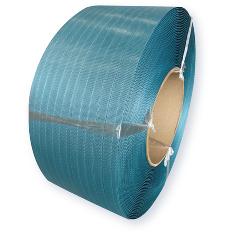 ウッドプラスチック 再生PPバンド グリーンライトバンド(機械用)eSH12 青 12mm×3000m(厚み0.57mm) 1巻（ご注文単位1巻）【直送品】