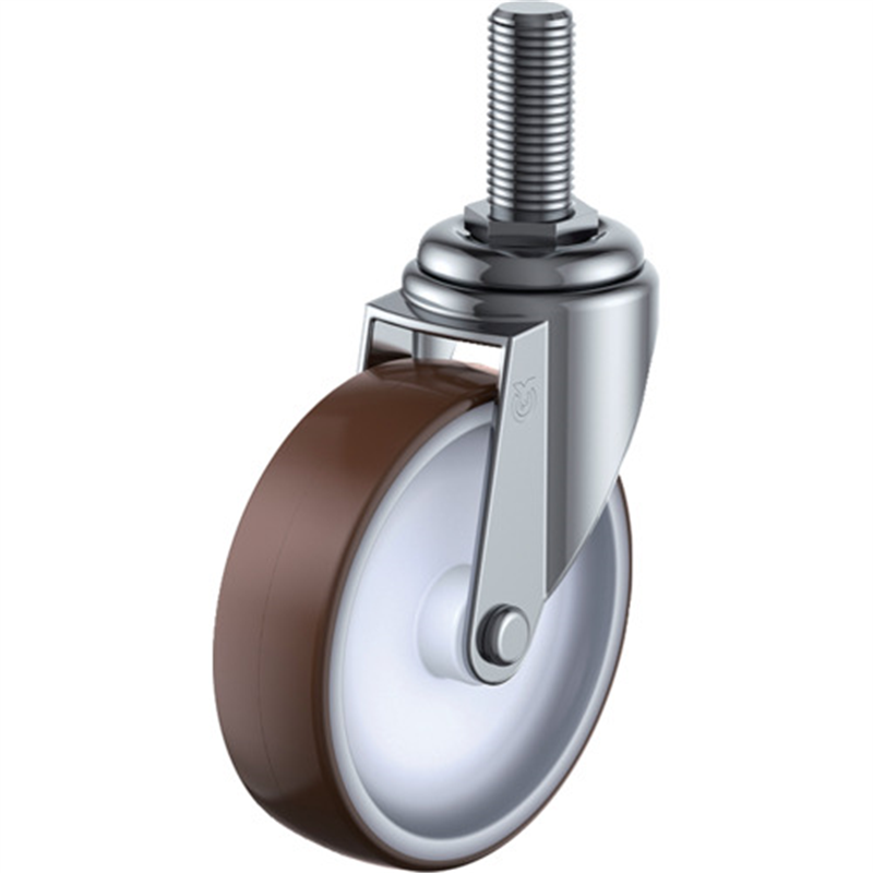 ユーエイ ねじ込み式 自在 キャスター ウレタン 車輪径50mm  Eタイプ ET型 ネジ寸法M12×35ピッチ1.75 1個（ご注文単位1個）【直送品】