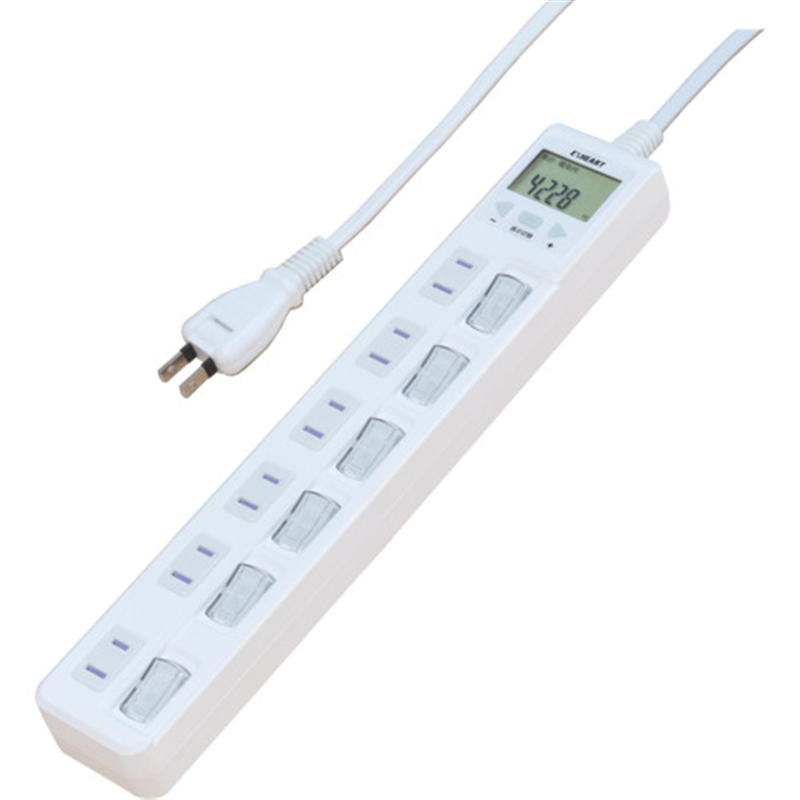 EXHEART 電源タップ 賢く節電スイッチ付きタップ 6口 2m 1個（ご注文単位1個）【直送品】
