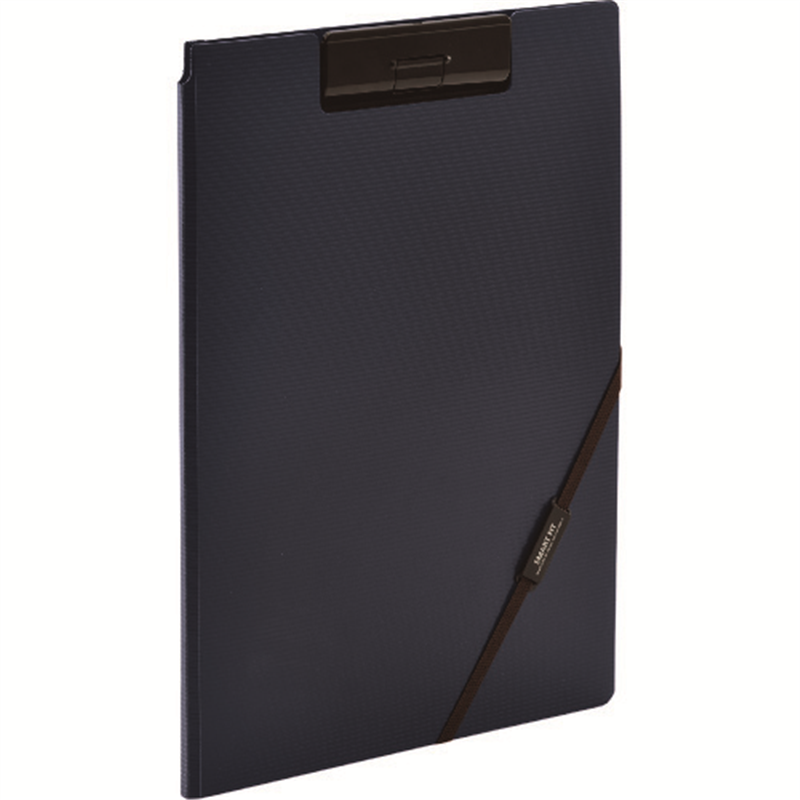 LIHIT A4クリップファイル ネイビー 1冊（ご注文単位1冊）【直送品】