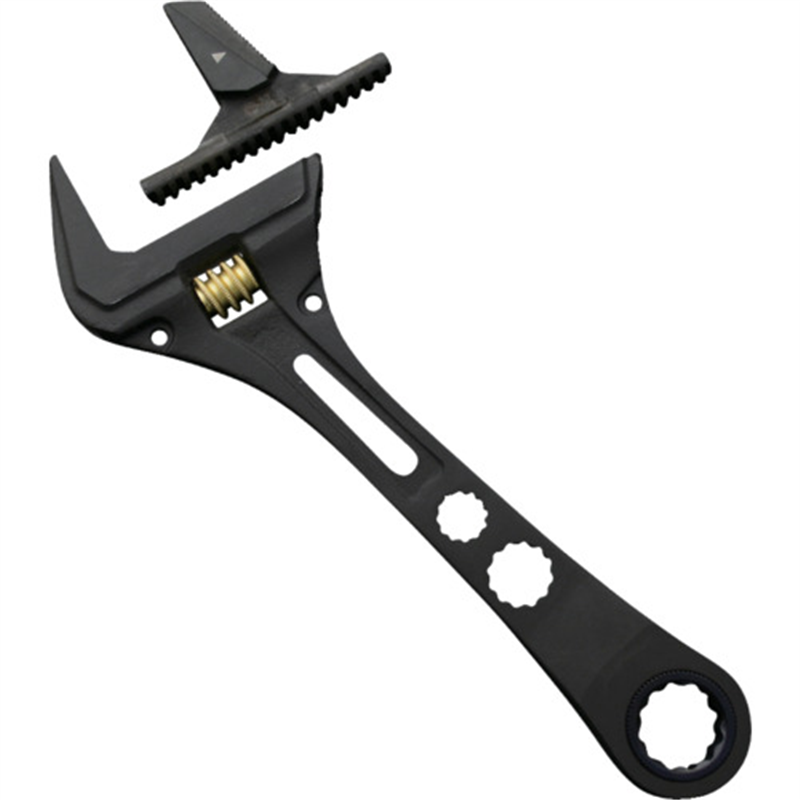 フジ矢 モンキーレンチ ギア付パイレンモンキー(黒金) 1丁（ご注文単位1丁）【直送品】