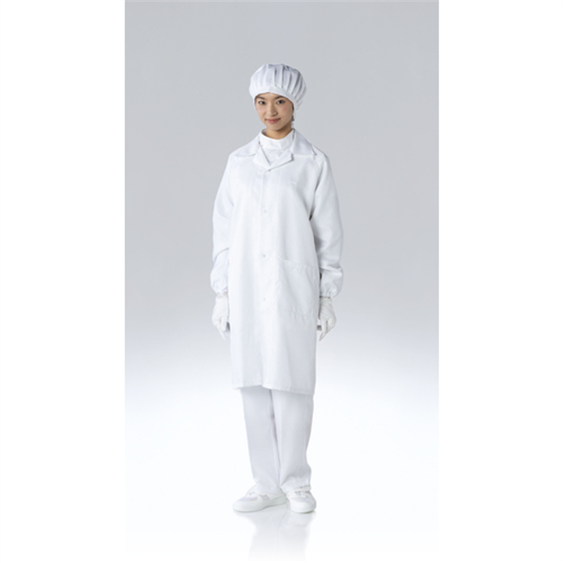 TriApex クリーンルーム用コート FH240C ホワイト LL 1枚（ご注文単位1枚）【直送品】