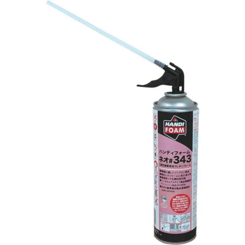 ハンディフォーム 硬質発泡ウレタン ハンディフォーム・ネオ#343 1本（ご注文単位1本）【直送品】