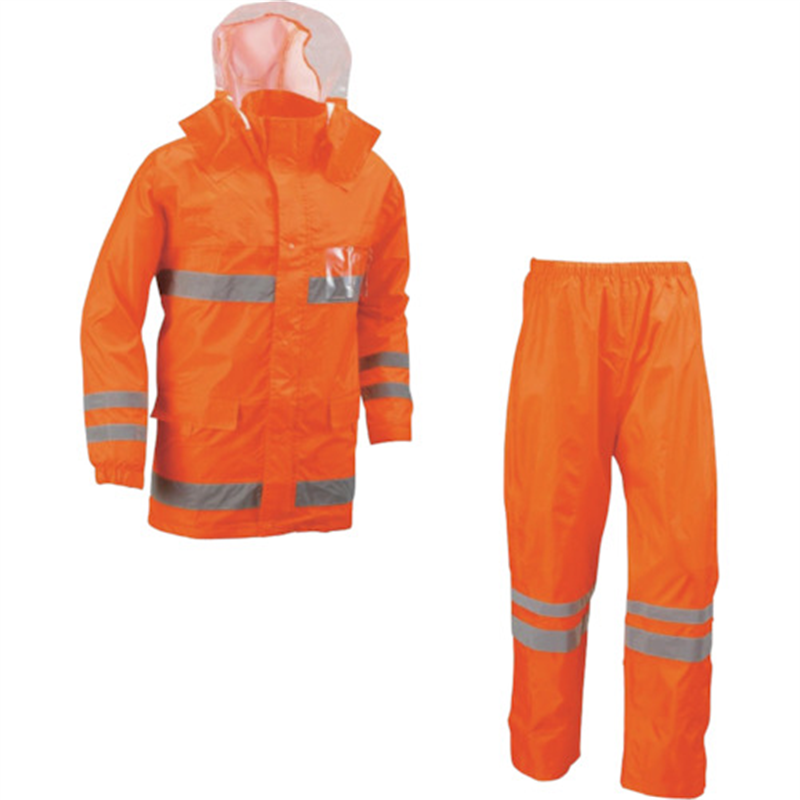 船橋 安全レイン オレンジ LLサイズ 1着（ご注文単位1着）【直送品】