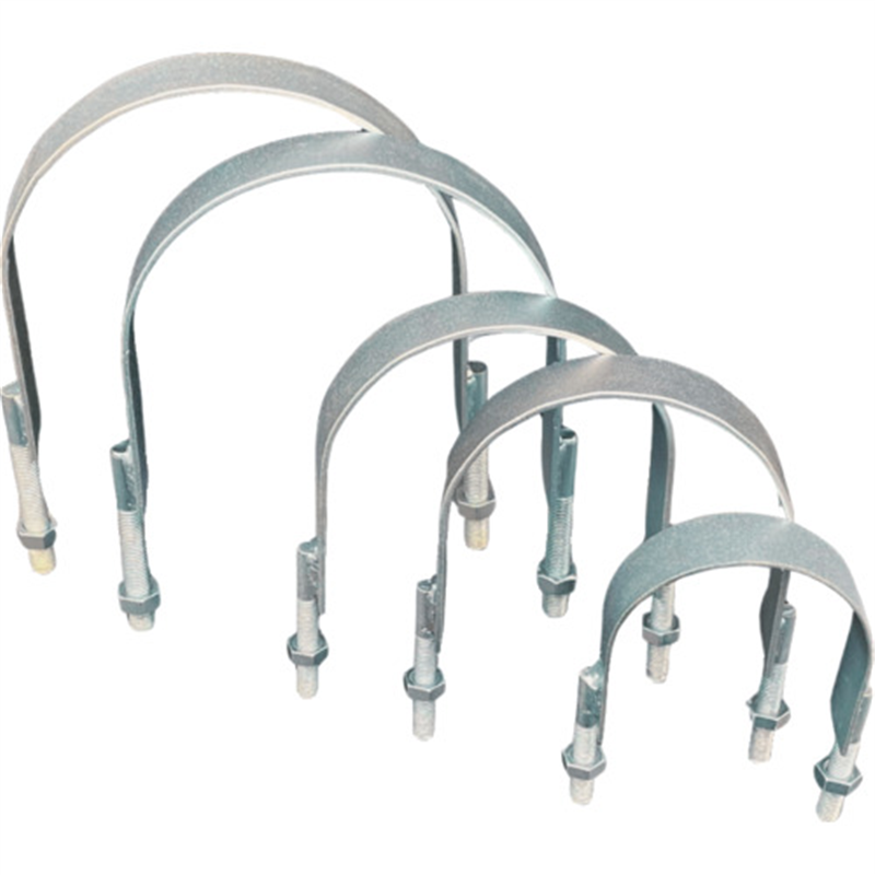 HIーLEAD JIS10Kフランジ用Uバンド 三価クロメート 15A ナット2個付き 1個（ご注文単位1個）【直送品】