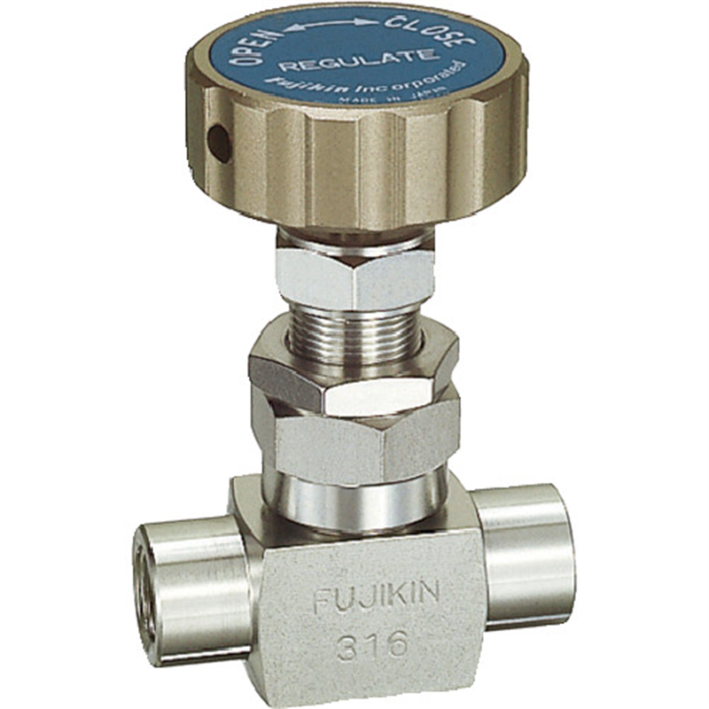Fujikin SUS鋼製ニードルバルブ 4.9MPa FUE-15 FINE series PURE 1個（ご注文単位1個）【直送品】