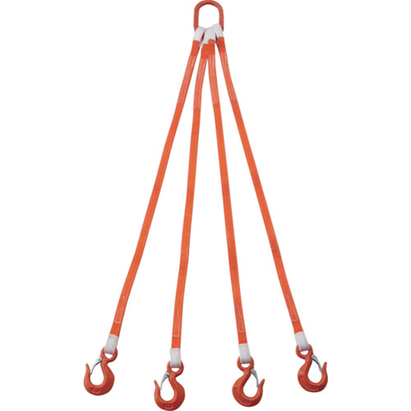 TRUSCO 4本吊ベルトスリングセット 25mm幅X1.5m 吊り角度60°時荷重2.58t(最大使用荷重3t) 1セット（ご注文単位1セット）【直送品】