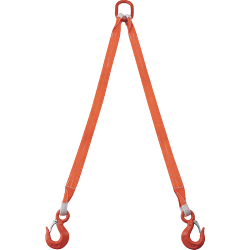 TRUSCO 2本吊ベルトスリングセット 50mm幅X1.5m 吊り角度60°時荷重2.58t(最大使用荷重3t) 1セット（ご注文単位1セット）【直送品】