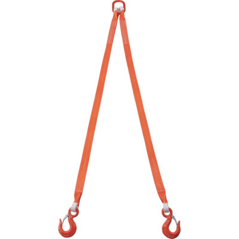 TRUSCO 2本吊ベルトスリングセット 50mm幅X2m 吊り角度60°時荷重2.58t(最大使用荷重3t) 1セット（ご注文単位1セット）【直送品】