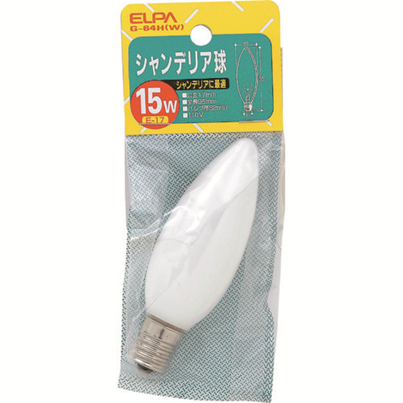 ELPA シャンデリアE17 1個（ご注文単位1個）【直送品】