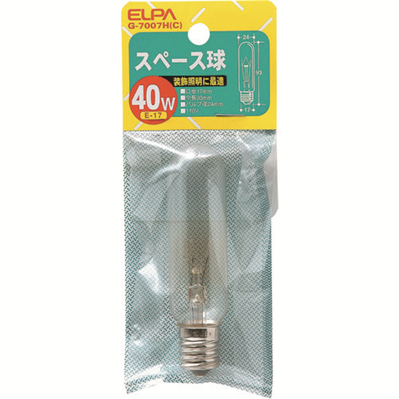 ELPA スペース 40W 1個（ご注文単位1個）【直送品】