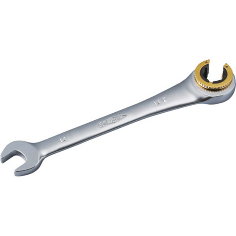スーパー オープンギアレンチ(ストレートタイプ)L:190mm 呼び:14 1丁（ご注文単位1丁）【直送品】