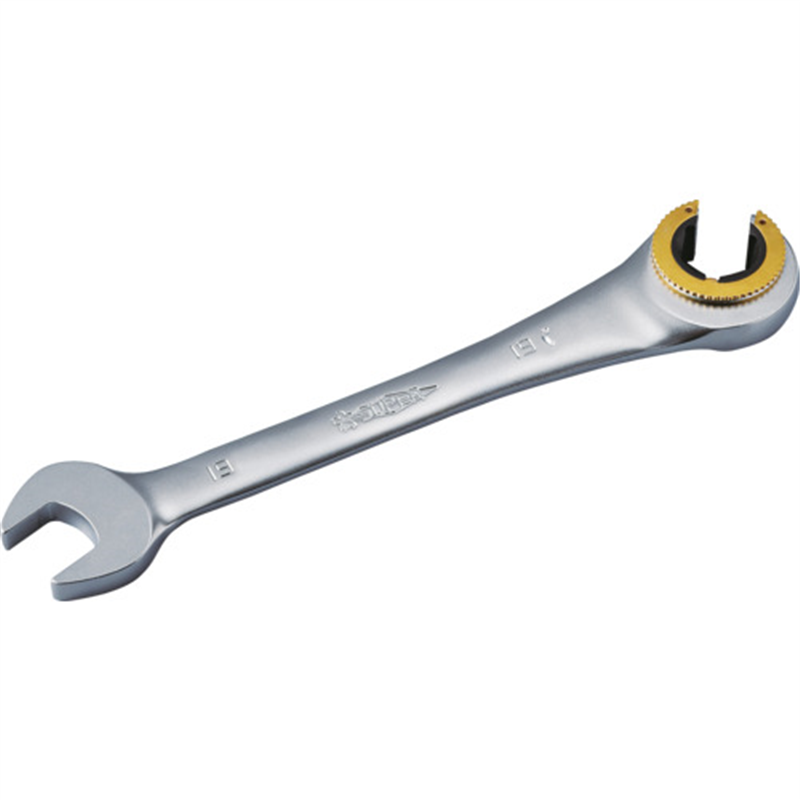 スーパー オープンギアレンチ(ストレートタイプ)L:232mm 呼び:19 1丁（ご注文単位1丁）【直送品】