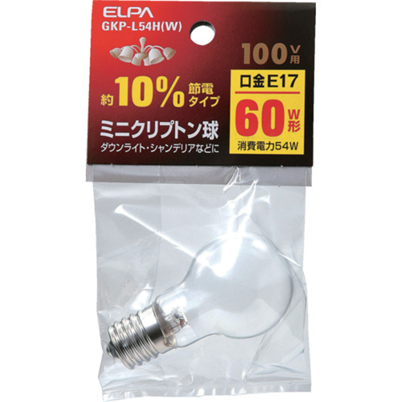 ELPA ミニクリプトン球 1個（ご注文単位1個）【直送品】