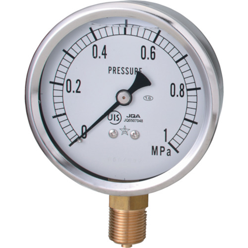 右下 グリセリン入圧力計 1個（ご注文単位1個）【直送品】
