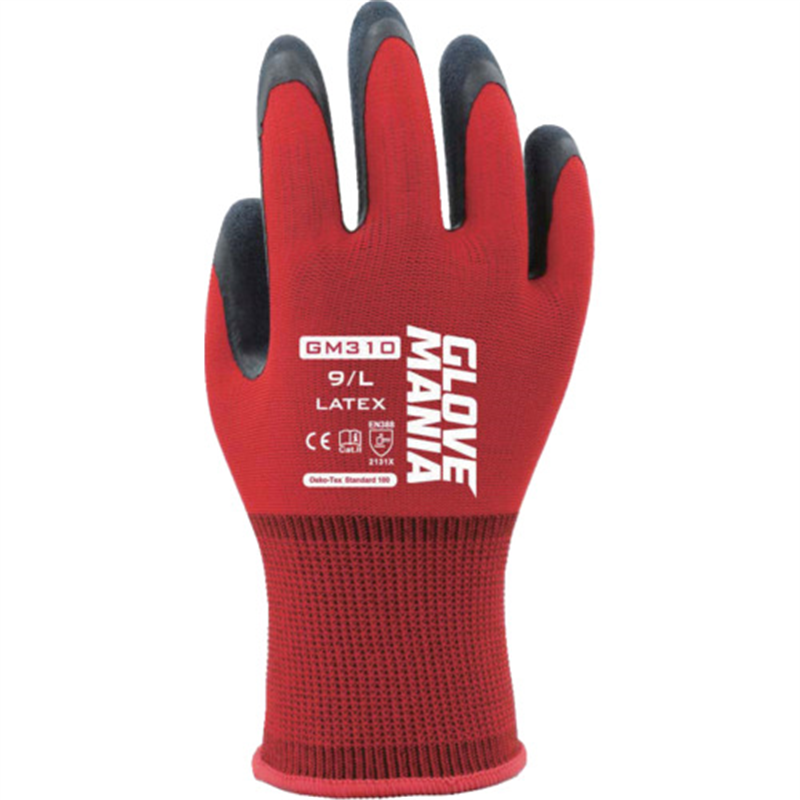 川西 GM310 グローブマニア ラテックス レッド XLサイズ 1双（ご注文単位1双）【直送品】