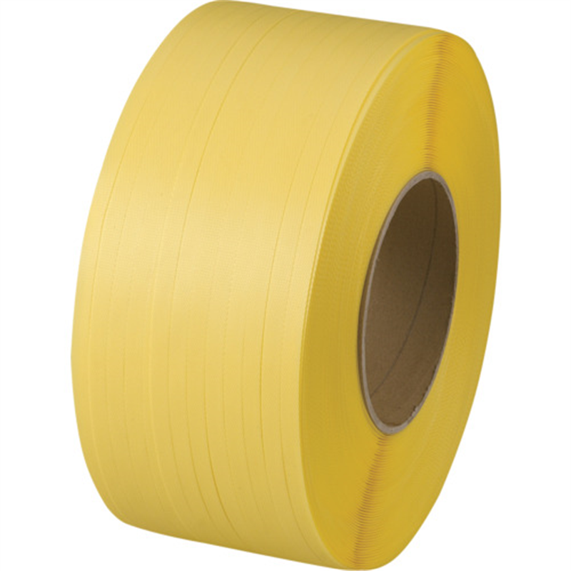 TRUSCO 自動梱包器用PPバンド エコノミー 幅15mm×長さ2500m 黄 1巻（ご注文単位1巻）【直送品】