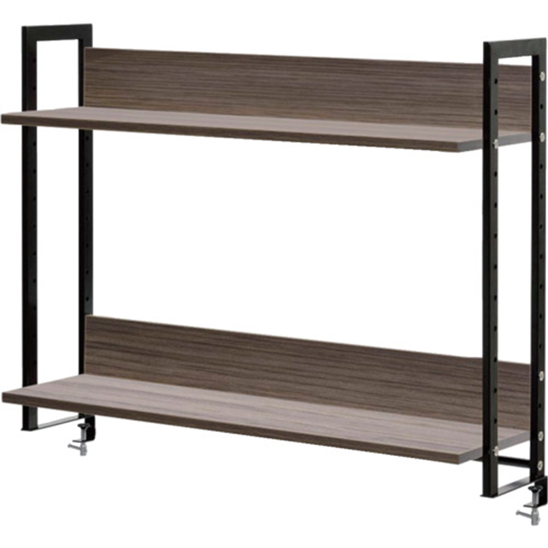 アールエフヤマカワ ワークデスク2上置ハイシェルフW1000 ウォルナット2 1台（ご注文単位1台）【直送品】