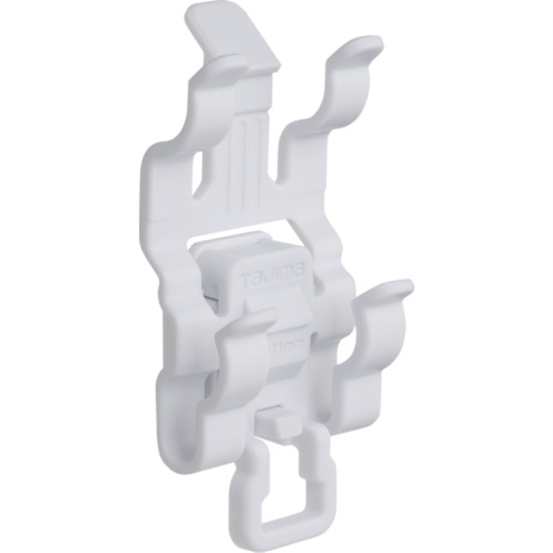 タジマ ヘルメット セフメット用セフペンホルダー 2本差し ホワイト 1個（ご注文単位1個）【直送品】