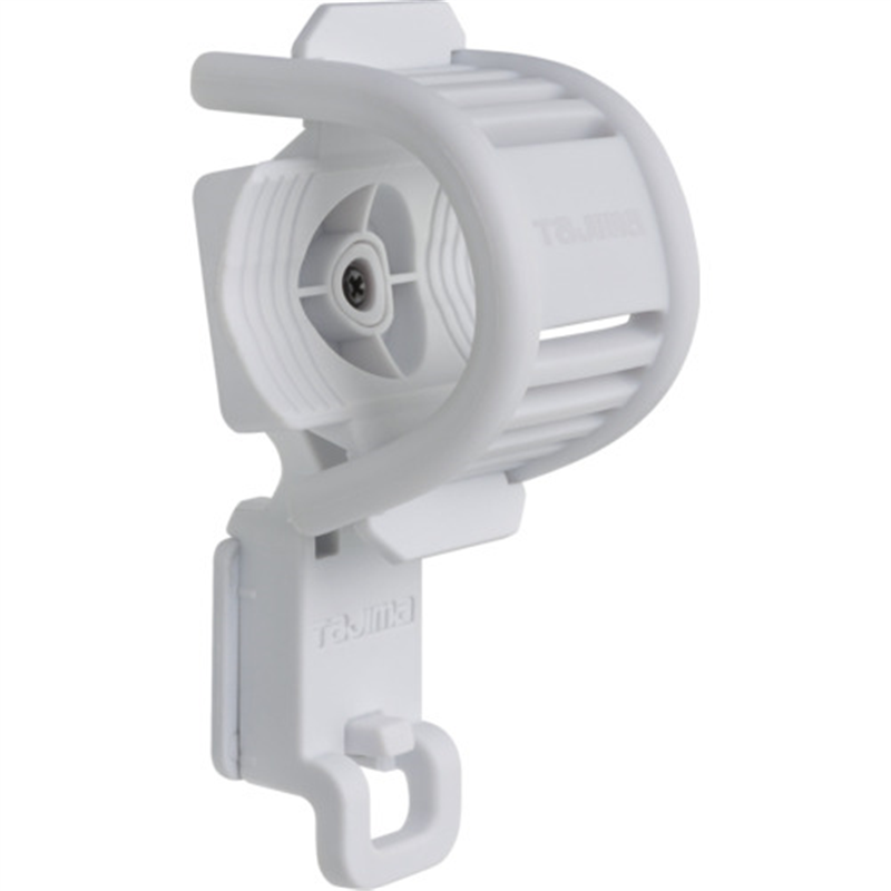タジマ ヘルメット セフメット用セフハンドライトホルダー ホワイト 1個（ご注文単位1個）【直送品】