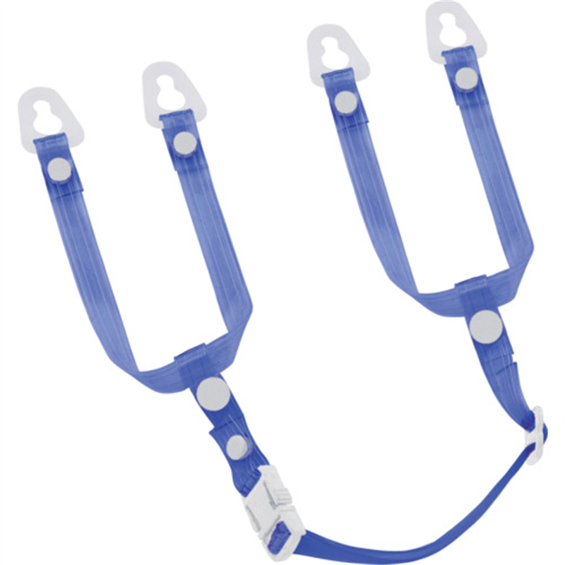 タジマ ヘルメット あご耳紐セット ビニール クリアブルー 1個（ご注文単位1個）【直送品】